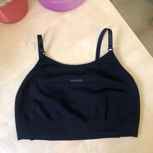 Gymshark flew sports bra in black marl